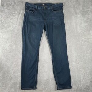 Paige Jeans Mens 38x33 Lennox Blue Dark Wash Slim Denim Cotton